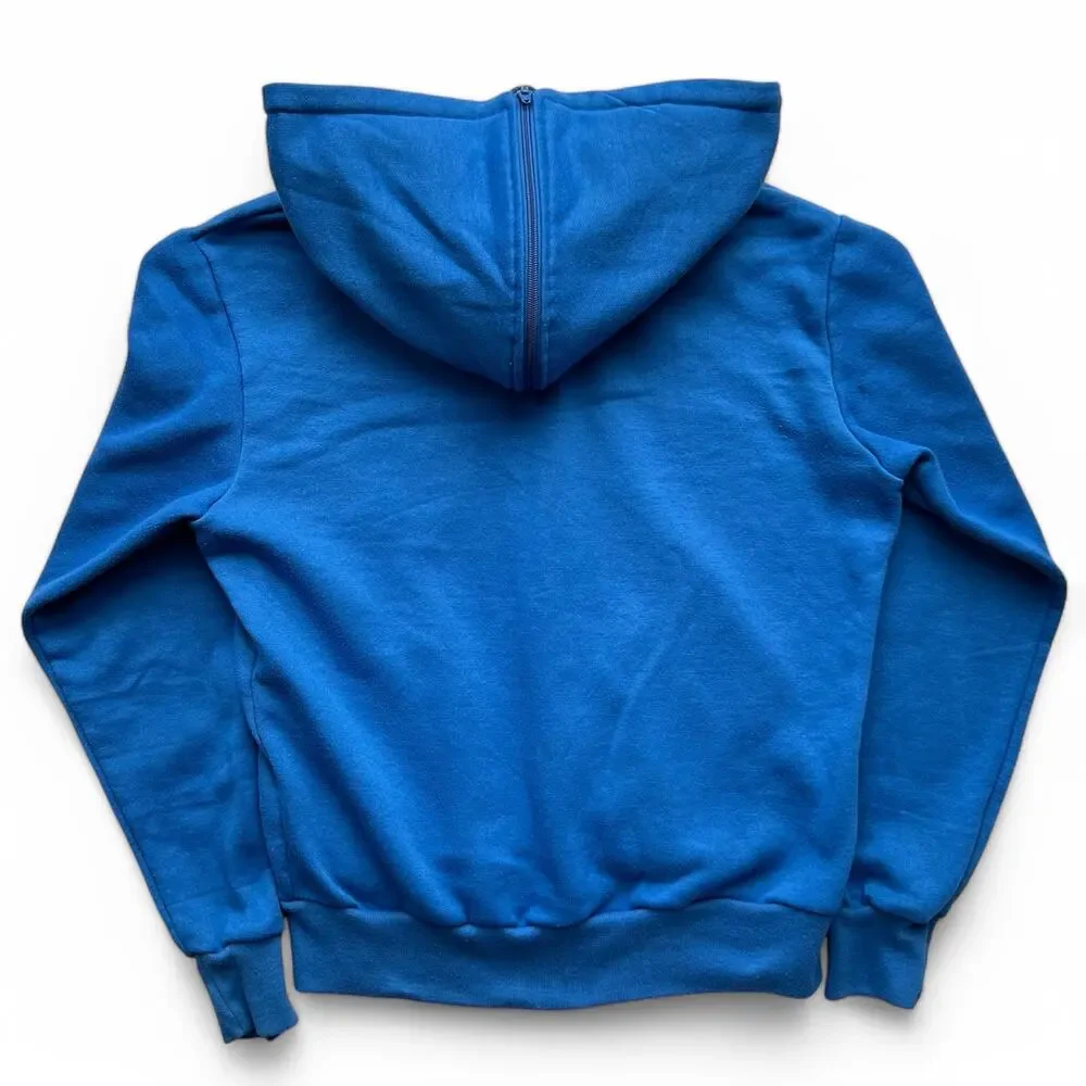 Rare Vintage 80s Nike Dunk Dome Spellout Logo Split Zip Hoodie Sweatshirt BTTYS - Picture 6 of 8